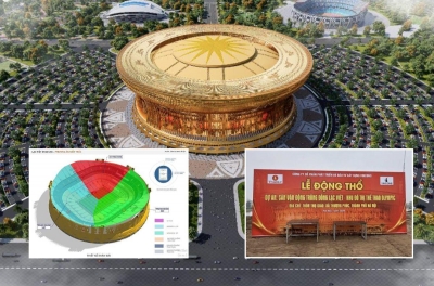 Southeast Asian fans are thrilled as Vietnam breaks ground on the world's largest stadium.