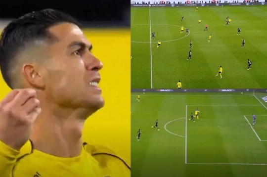Ronaldo's unlucky match as the crossbar, referee, and coach all turned their backs