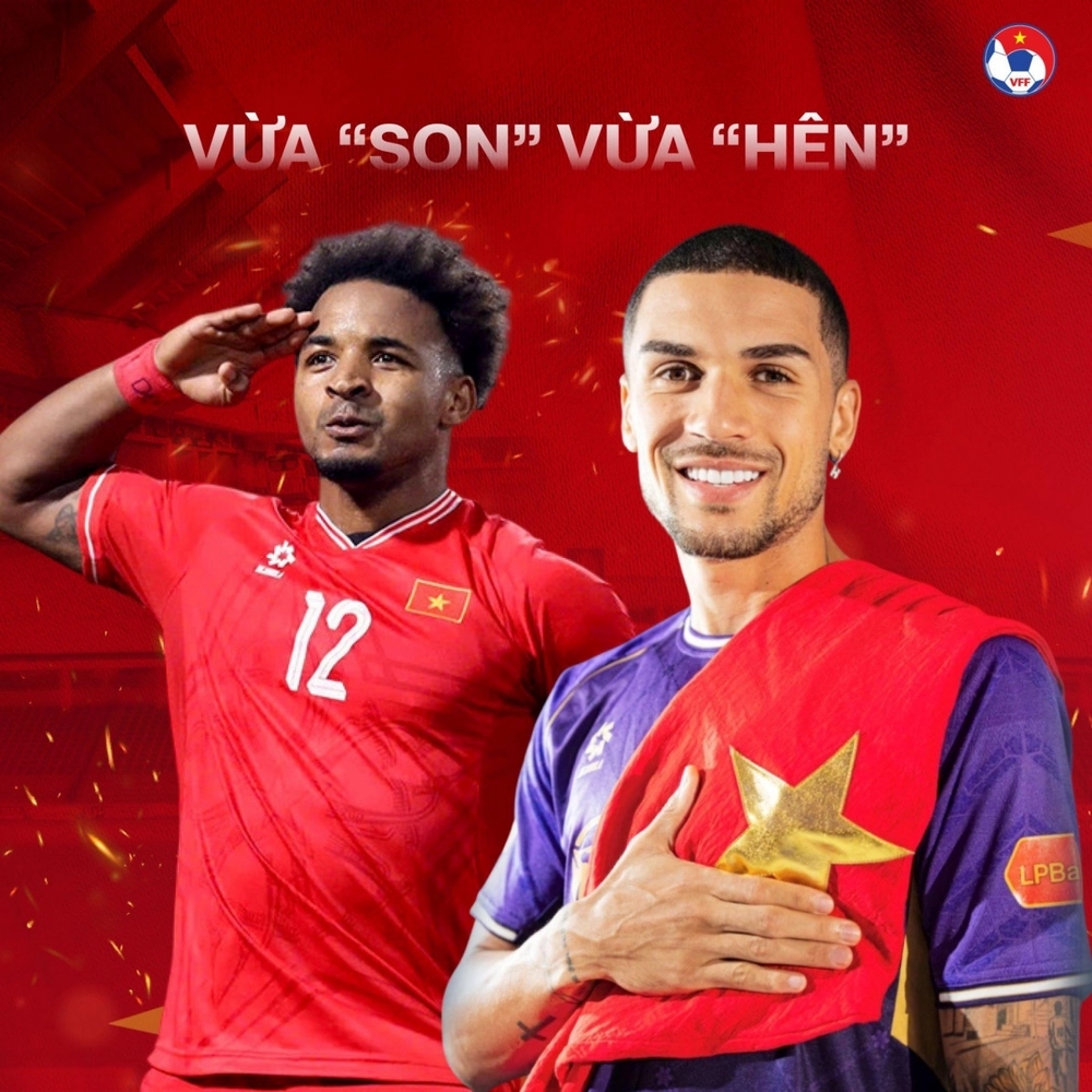 Hoàng Hên và Xuân Son có thể ra sân cùng lúc trong màu áo tuyển Việt Nam Hoàng Hên và Xuân Son có thể ra sân cùng lúc trong màu áo tuyển Việt Nam