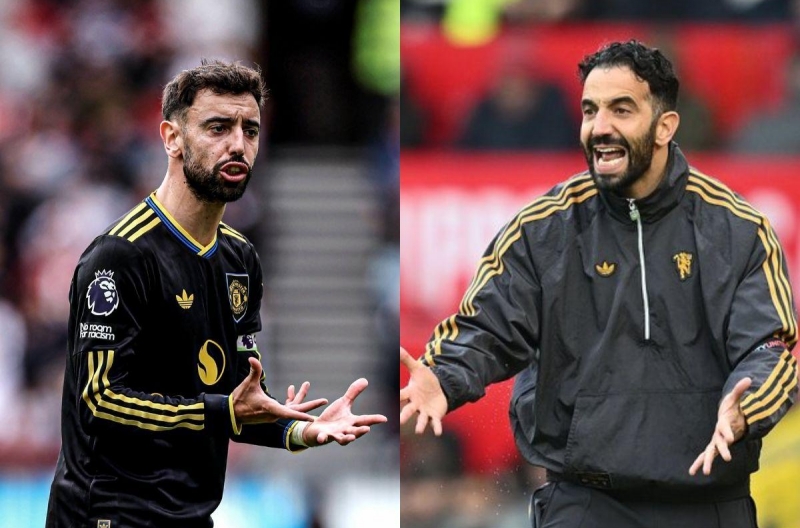 Bruno Fernandes is dissatisfied with Ruben Amorim