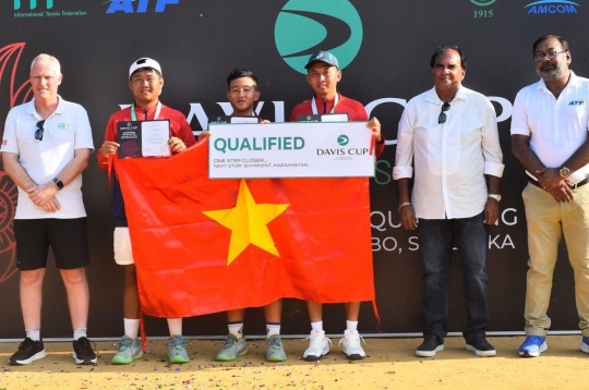 Vietnamese tennis shines, young stars bring the team close to Davis Cup Finals