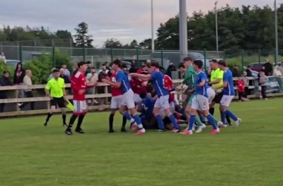 Young Man United star causes shock with a brawl, police had to intervene