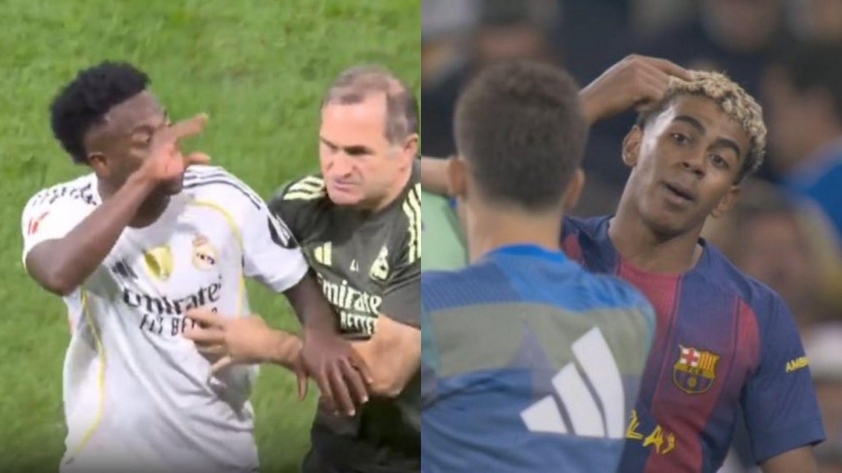 Real và Barca xô xát cực căng, Vinicius 'tấn công' Yamal 729206
