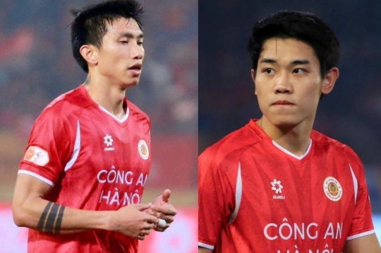 The special moment between Văn Hậu and Đình Bắc attracts attention