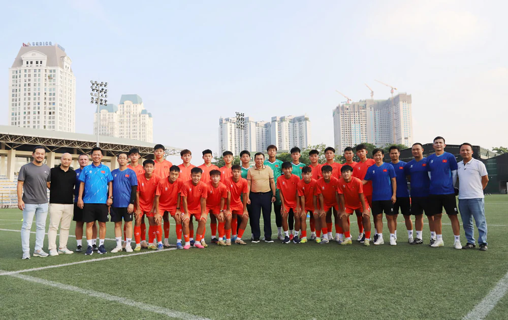 U15 Việt Nam thắng hai trận giao hữu, sẵn sàng dự giải thế giới - Ảnh 1. U15 Việt Nam thắng hai trận giao hữu, sẵn sàng dự giải thế giới - Ảnh 1.