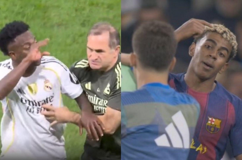 Real and Barca clash fiercely, Vinicius &#39;attacks&#39; Yamal