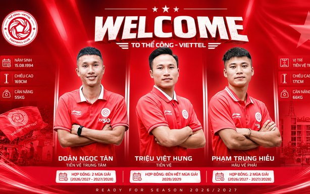 V-League runner-up announces three new signings simultaneously