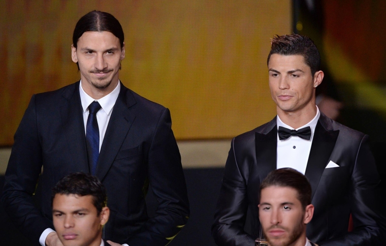 Ibrahimovic points out three players as the GOATs, excluding Ronaldo