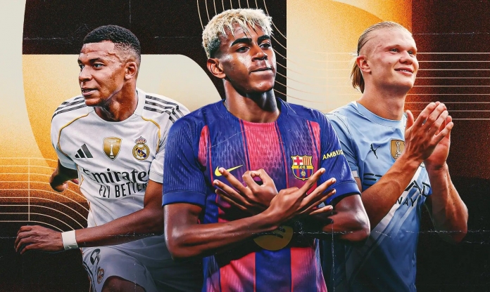 Cuộc đua Quả bóng Vàng 2026: Yamal xếp thứ 4, Mbappe top mấy?