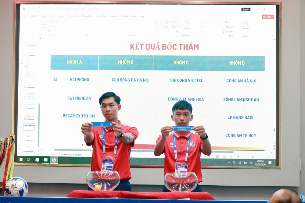 Bốc thăm VCK U13 toàn quốc 2026: Chủ nhà Hải Phòng gặp T&T Nghệ An - Ảnh 1.