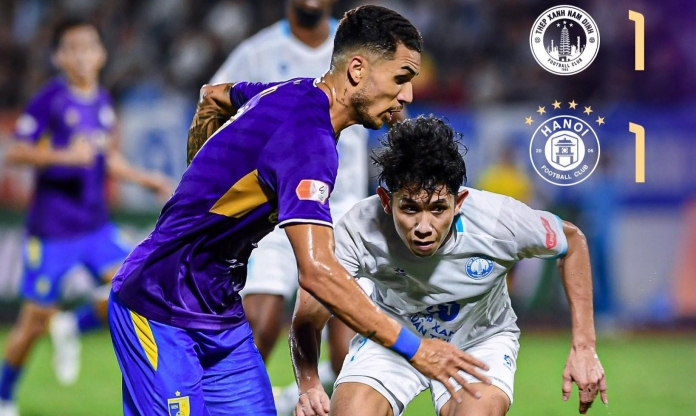 Hoàng Hên mờ nhạt, Hà Nội phải chia điểm trước Nam Định