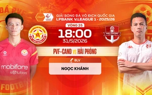 Watch the live football stream of PVF-CAND vs Hai Phong at 6:00 PM today, V-League Round 25