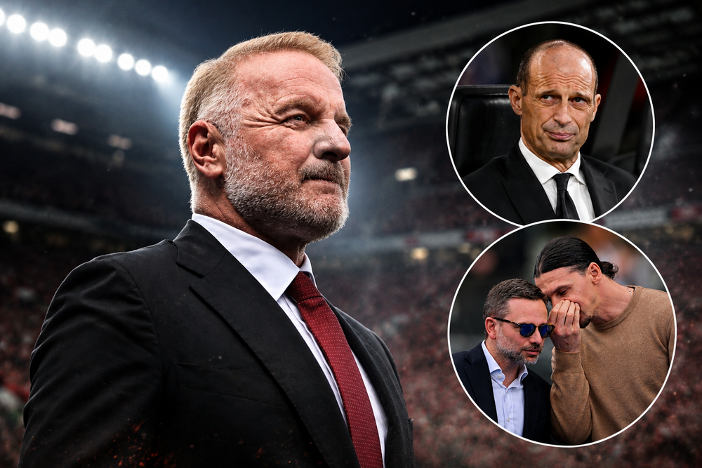 Nội bộ AC Milan đang rối tung và rất có thể cả HLV Max Allegri cùng CEO Giorgio Furlani, GĐTT Igli Tare lẫn Zlatan Ibrahimovic đều phải ra đi. Nội bộ AC Milan đang rối tung và rất có thể cả HLV Max Allegri cùng CEO Giorgio Furlani, GĐTT Igli Tare lẫn Zlatan Ibrahimovic đều phải ra đi.