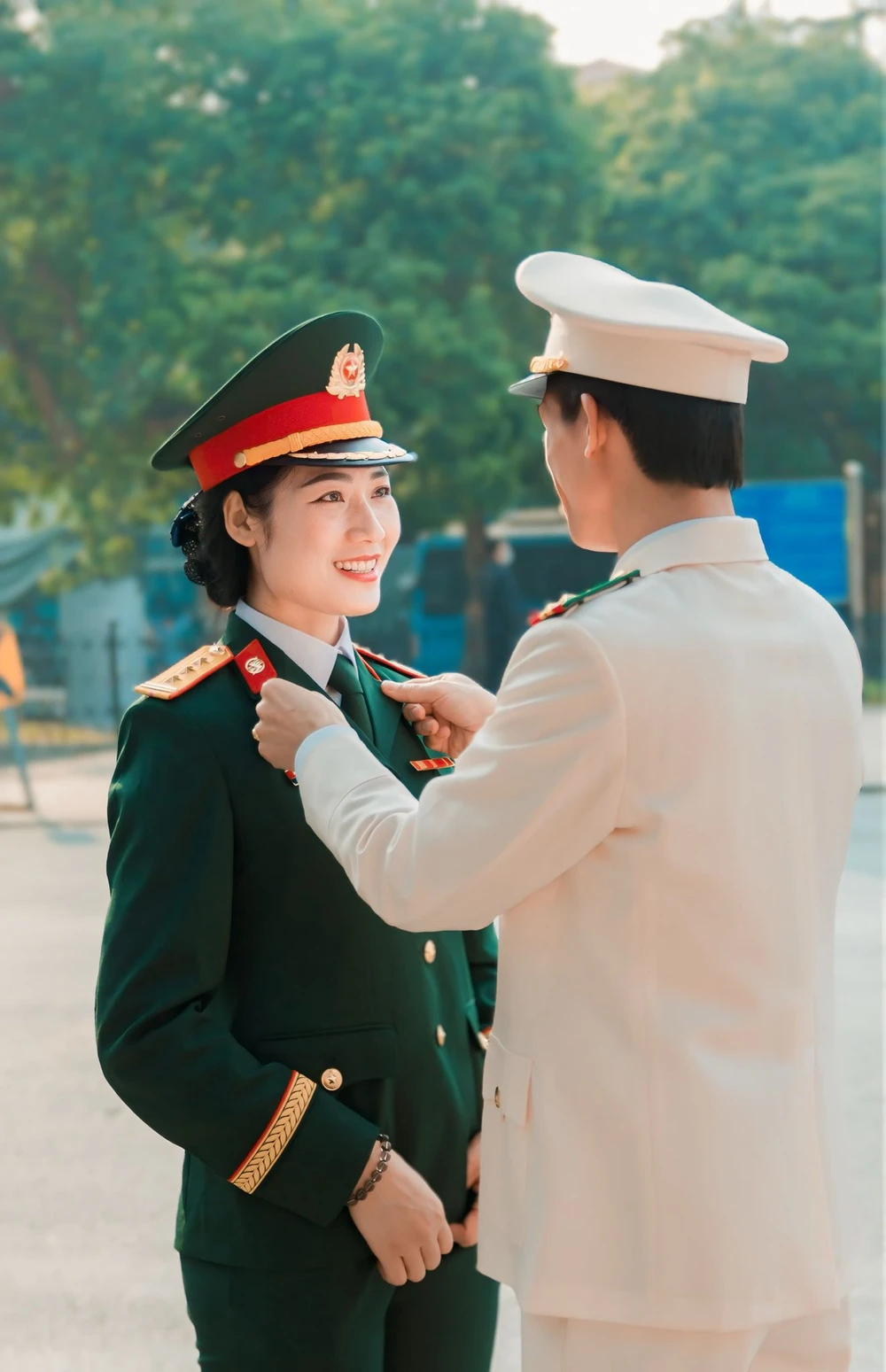 Vợ chồng hoa khôi bóng chuyền Phạm Thị Yến - Đặng Đức Chung