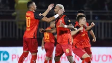 The team of Hoàng Đức and Văn Lâm staged a thrilling comeback in a match featuring 7 goals.
