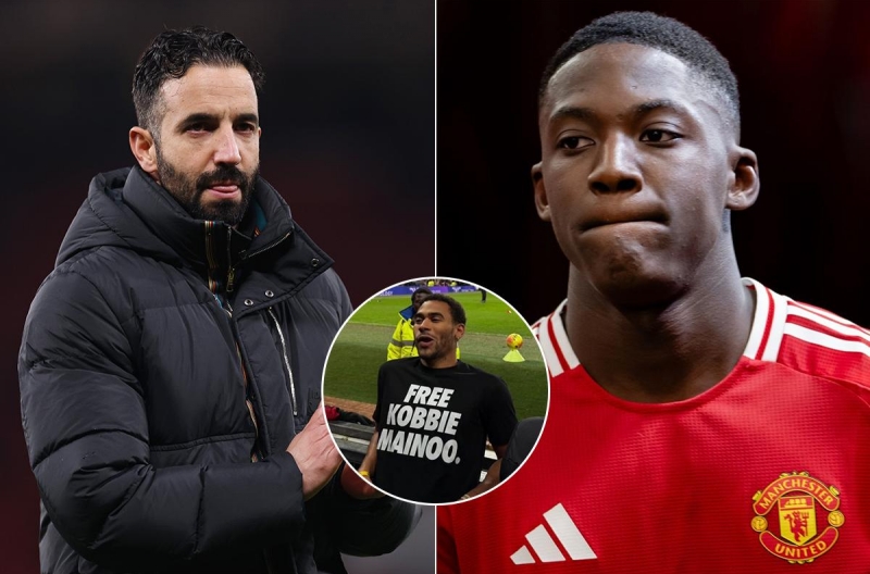 What did Amorim say about the controversies surrounding Mainoo?