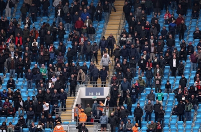 Liverpool fans collectively commit an embarrassing act following defeat at Etihad.