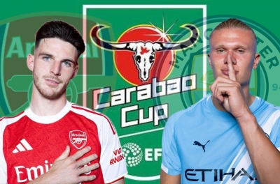 Supercomputer predicts surprising outcome for Arsenal vs Man City in Carabao Cup final