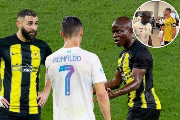 Kante causes a stir by &#39;ignoring&#39; Ronaldo