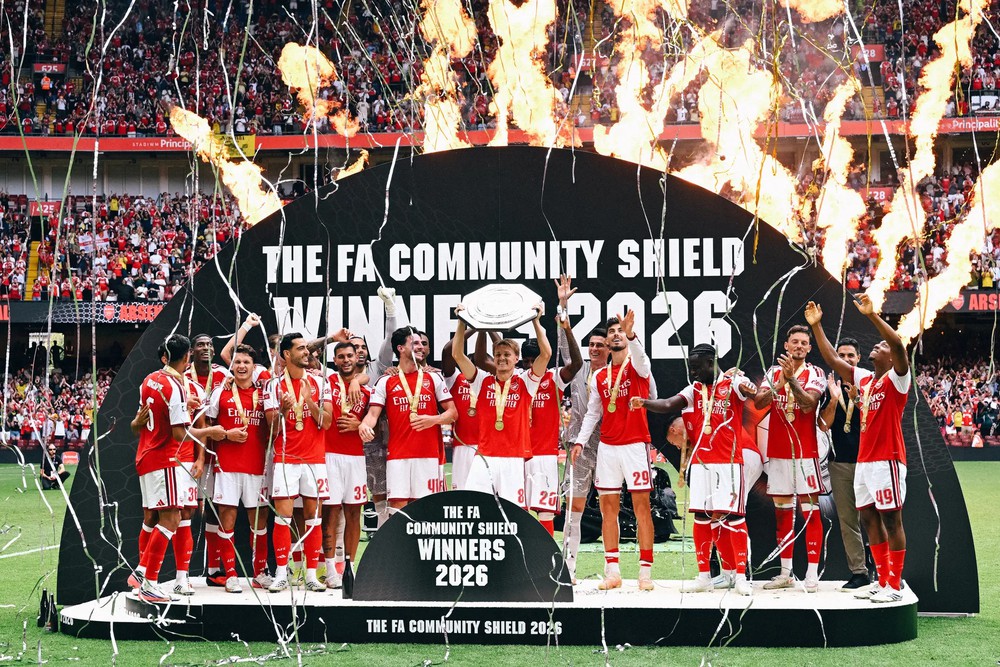 Arsenal khởi đầu mùa giải mới bằng chức vô địch siêu cúp Anh. Ảnh: CLB Arsenal