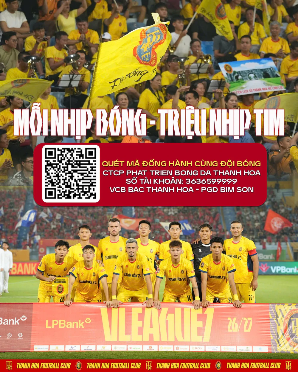 Khi một đội bóng V.League kêu gọi quyên góp bằng mã QR: Chuyển đổi số hay chỉ là số hóa khó khăn? - Ảnh 1.