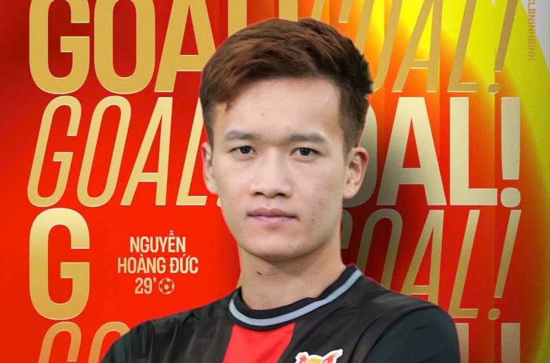 Hoàng Đức shines brilliantly as Ninh Bình overwhelms Nam Định 2-0
