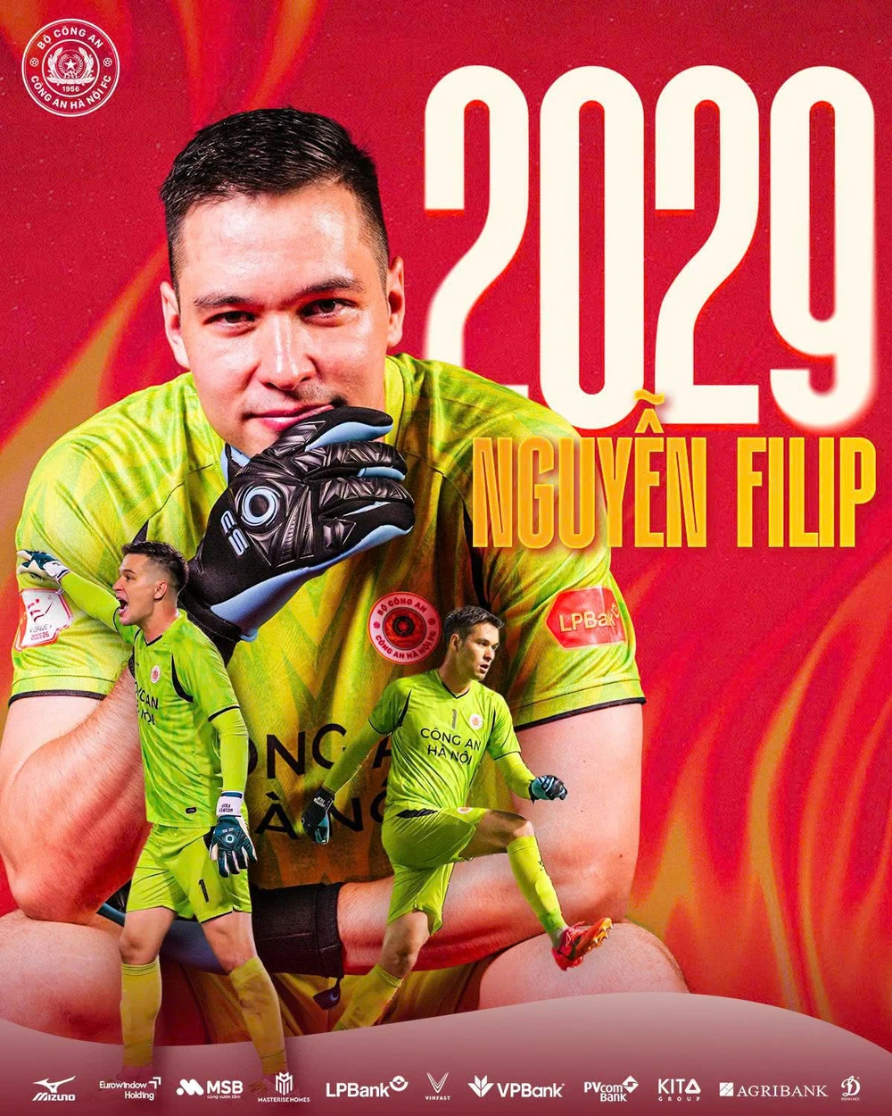 Nguyễn Filip gia hạn hợp đồng 3 năm với CLB Công an Hà Nội - Ảnh 1. Nguyễn Filip gia hạn hợp đồng 3 năm với CLB Công an Hà Nội - Ảnh 1.