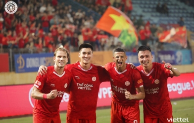 Viettel's foreign player declares championship goal for V.League.