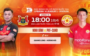 Live streaming link for Ninh Bình vs PVF-CAND football match at 18:00 today, V-League round 19
