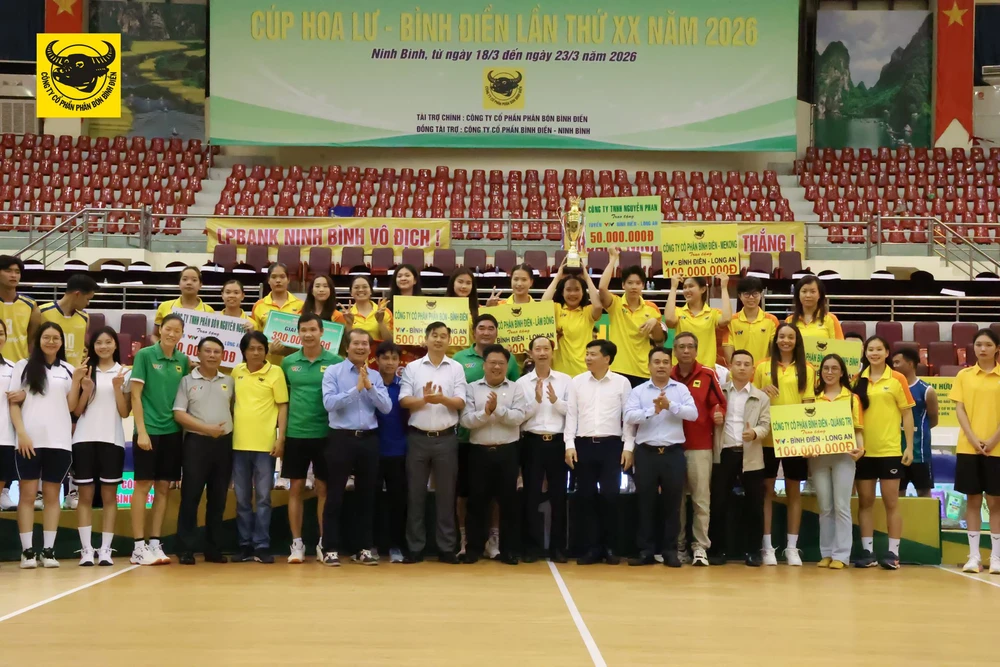 VTV Bình Điền Long An giành cúp Hoa Lư Bình Điền 2026