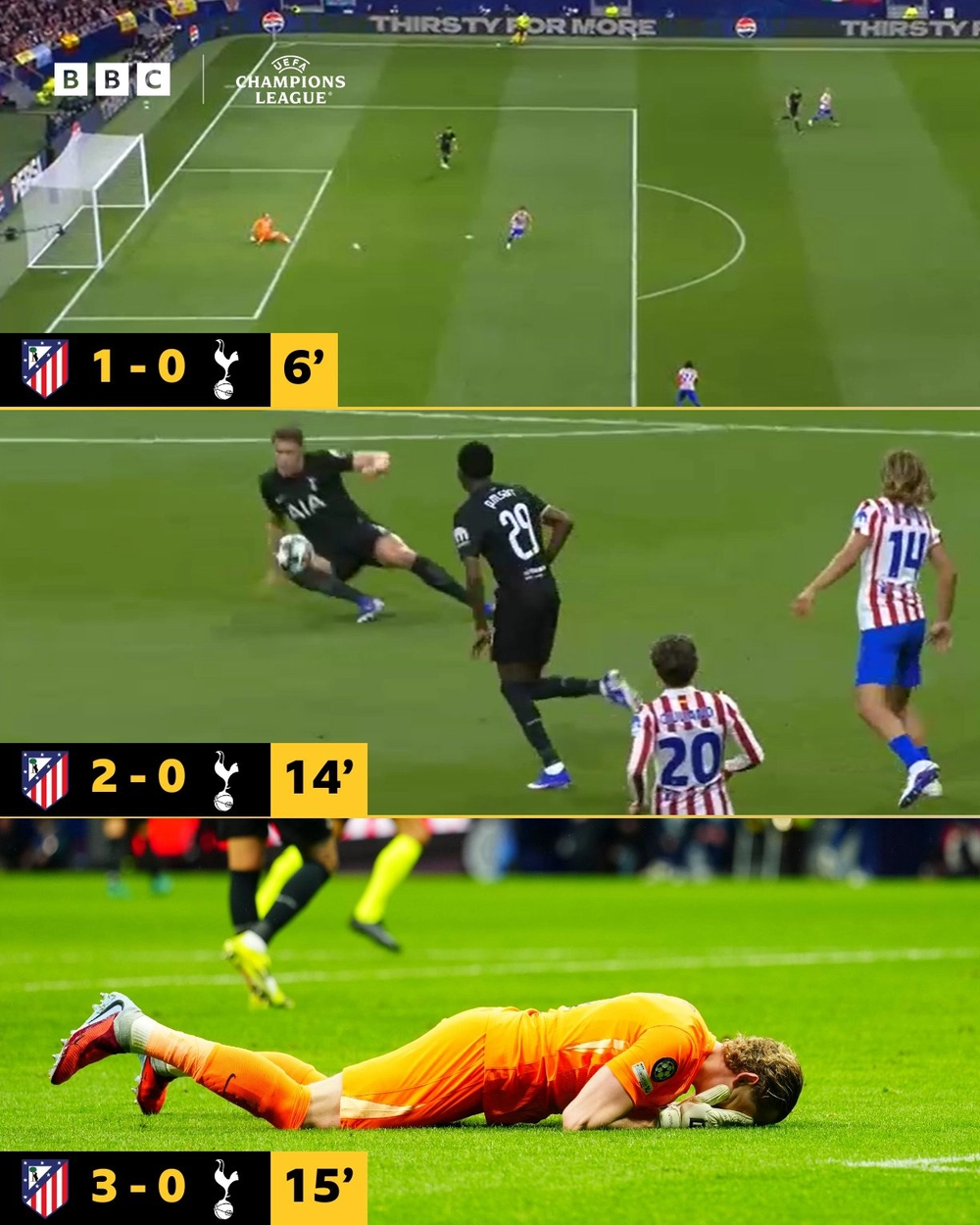 Mắc 2 sai lầm khó tin, thủ môn Tottenham bị thay sau 17 phút ở Champions League - Ảnh 2.