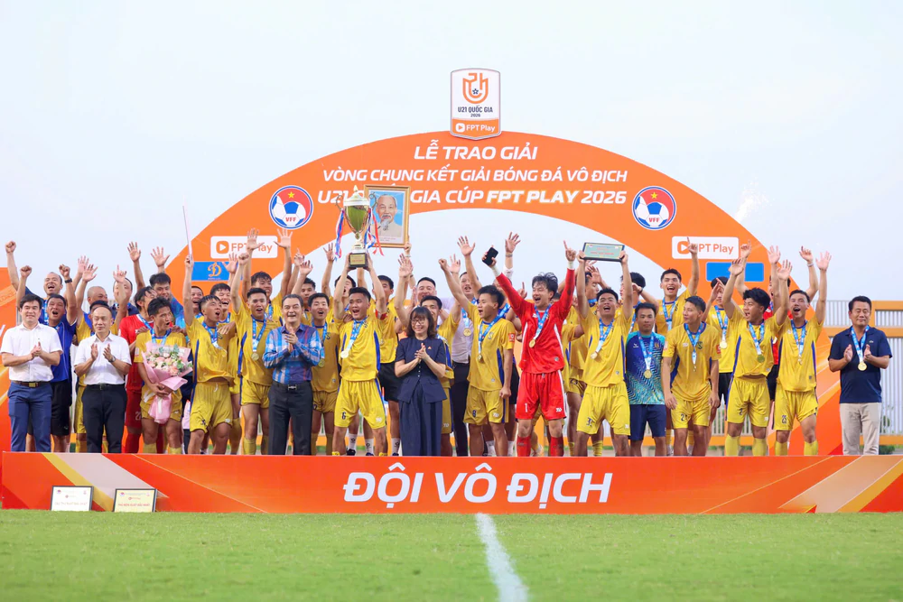 SLNA, Hà Nội, Quân đội nổi bật ở môn bóng đá nam Đại hội Thể thao toàn quốc 2026 - Ảnh 1. SLNA, Hà Nội, Quân đội nổi bật ở môn bóng đá nam Đại hội Thể thao toàn quốc 2026 - Ảnh 1.