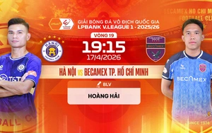Live streaming link for Hanoi FC vs Becamex TPHCM football match at 19:15 today, V-League round 19