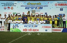 Song Lam Nghe An team won the championship of the National Youth Football Tournament (U13).