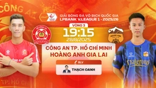 Live stream link for the football match CA TPHCM vs HAGL at 19:15 today, V-League round 3