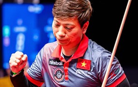 Duong Quoc Hoang staged a comeback victory against a European pool player.