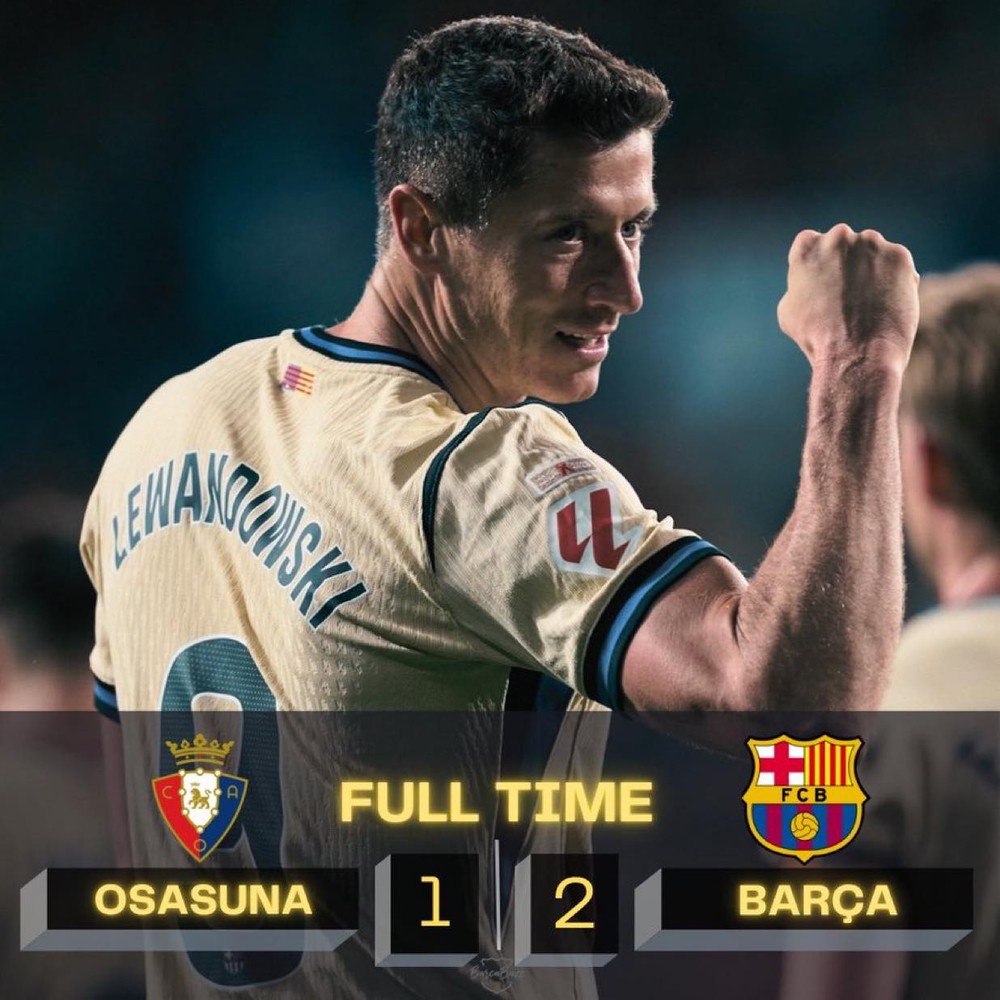 Vượt khó trên sân Osasuna, Barcelona đứng trước cơ hội vô địch sớm La Liga - Ảnh 1.