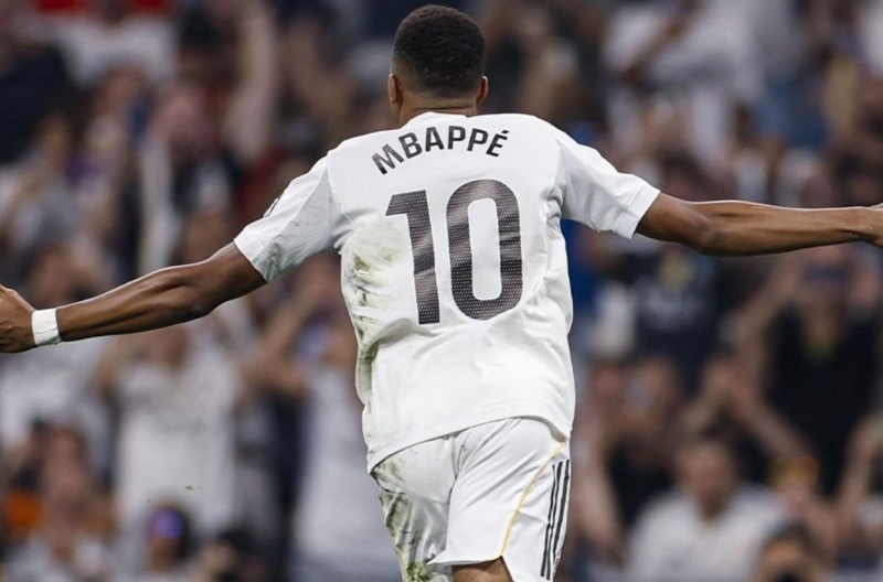 With just one match, Mbappe has surpassed all Real Madrid players from last season.