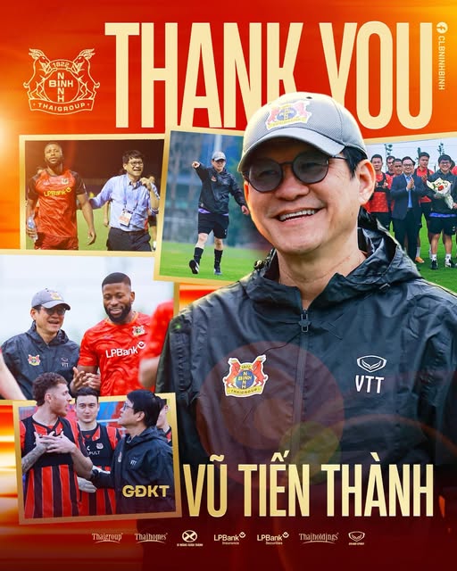Ninh Bình thông báo chia tay GĐKT Vũ Tiến Thành, đón HLV Chu Đình Nghiêm - Ảnh 1.