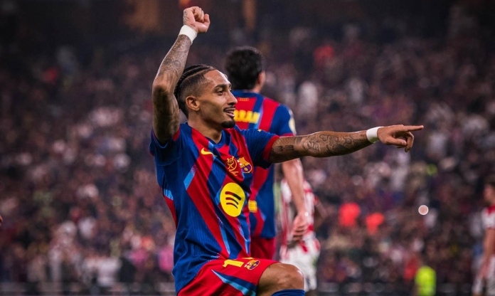 Raphinha có màn trình diễn điểm 10 giúp trận Barca 'hủy diệt' Bilbao