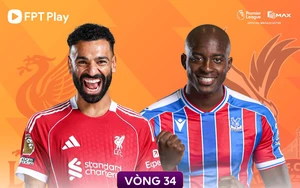 LIVE football Liverpool vs Crystal Palace at 21:00 tonight, Round 34 of the English Premier League 2026