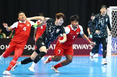 Indonesia crushes South Korea 5-0 at the Asian Cup finals