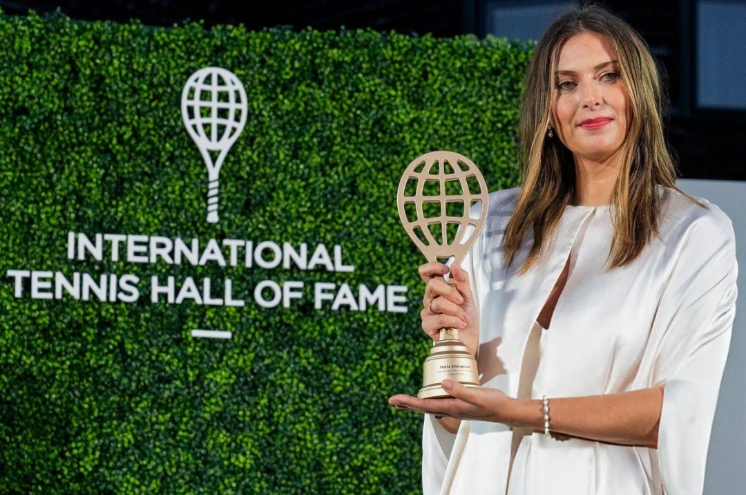 Maria Sharapova has officially entered the legendary hall of tennis fame worldwide.