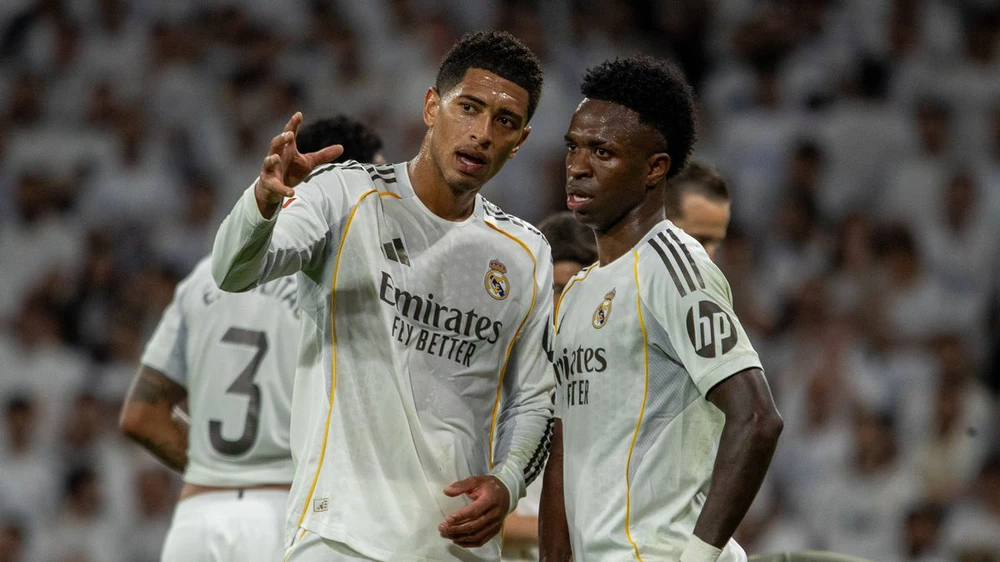 Căng thẳng nội bộ Real Madrid: Bellingham và Vinicius 'đấu khẩu' nảy lửa - Ảnh 2. Căng thẳng nội bộ Real Madrid: Bellingham và Vinicius 'đấu khẩu' nảy lửa - Ảnh 2.