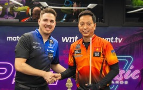 Vietnam now has only one player remaining in the Last 16 round of the European billiards tournament.
