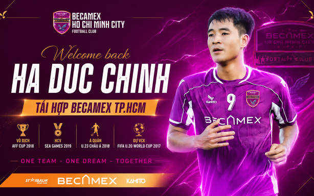 Hà Đức Chinh reunites with Becamex TP.HCM