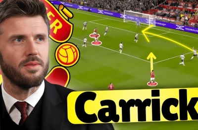 Which lineup will Carrick use for his debut match at MU?