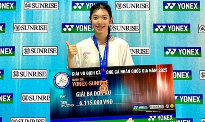 Sao mai 14 tuổi cầu lông Việt Nam tăng 650 bậc trên BXH thế giới
