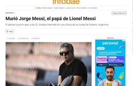 The father of superstar Lionel Messi has passed away
