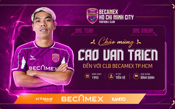 Cao Văn Triền 加盟 Becamex TP.HCM